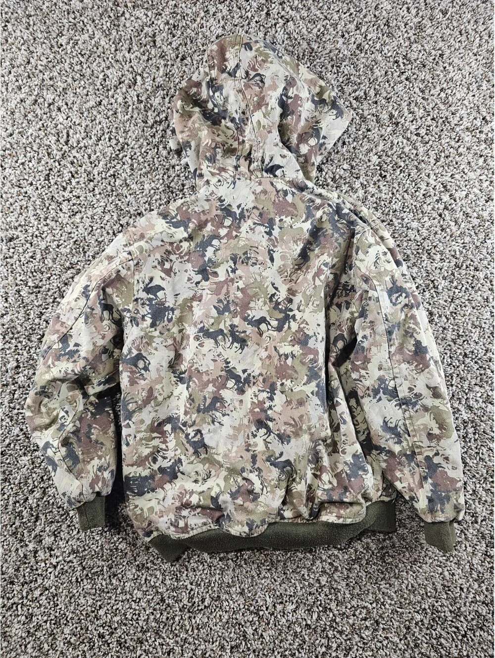 Catch and Release Hunting Apparel Boys Sz 10-12 Zip Up Camo Coat